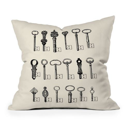 Florent Bodart Usb Keys Throw Pillow