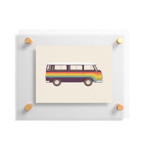 Florent Bodart Van Rainbow Vintage Floating Acrylic Print