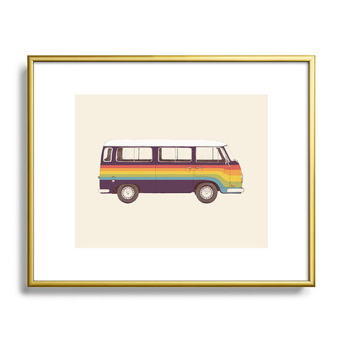Florent Bodart Van Rainbow Vintage Metal Framed Art Print