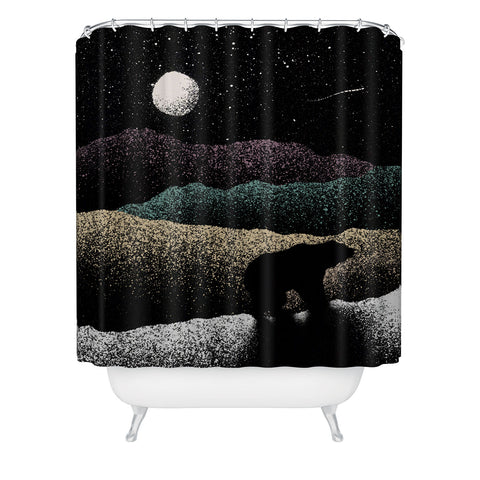 Florent Bodart Wandering Bear Shower Curtain