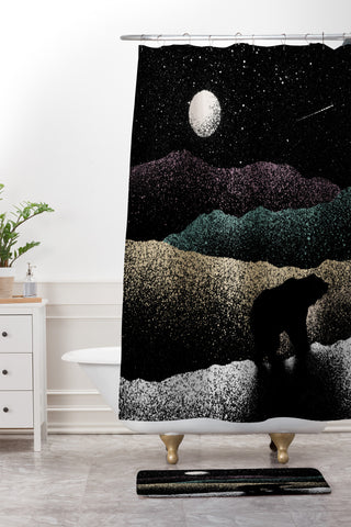 Florent Bodart Wandering Bear Shower Curtain And Mat