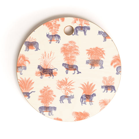 Florent Bodart Where they Belong Tigers Cutting Board Round