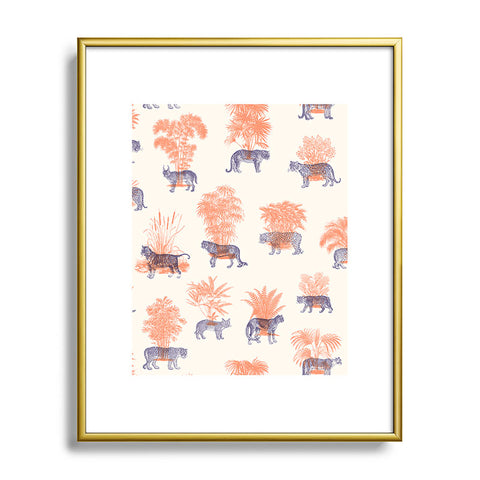 Florent Bodart Where they Belong Tigers Metal Framed Art Print