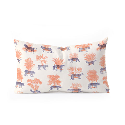 Florent Bodart Where they Belong Tigers Oblong Throw Pillow