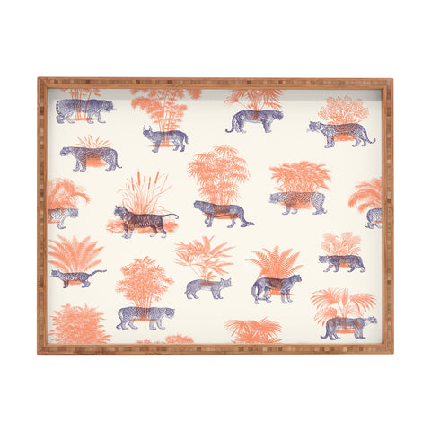 Florent Bodart Where they Belong Tigers Rectangular Tray