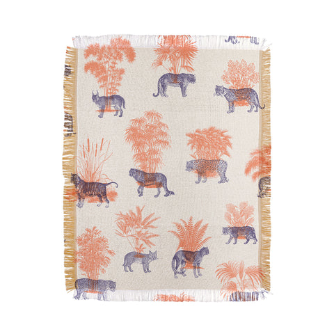 Florent Bodart Where they Belong Tigers Throw Blanket