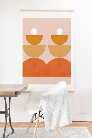 Forgetme Abstraction Circles Balance Mo Art Print And Hanger