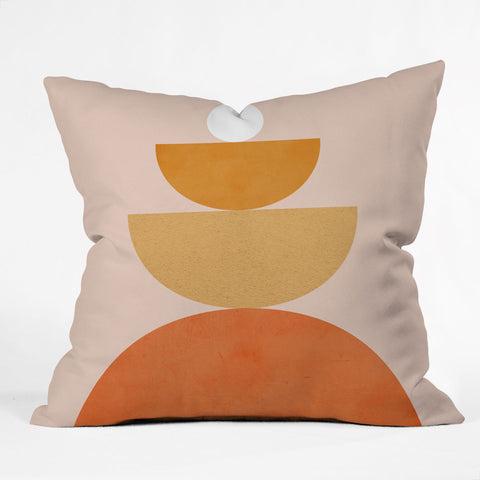 Forgetme Abstraction Circles Balance Mo Outdoor Throw Pillow