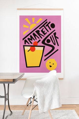 Fox And Velvet Amaretto Sour Cocktail Art Print And Hanger