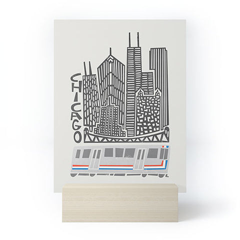 Fox And Velvet Chicago Cityscape Mini Art Print