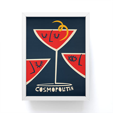 Fox And Velvet Cosmopolitan Cocktail Framed Mini Art Print