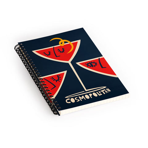 Fox And Velvet Cosmopolitan Cocktail Spiral Notebook