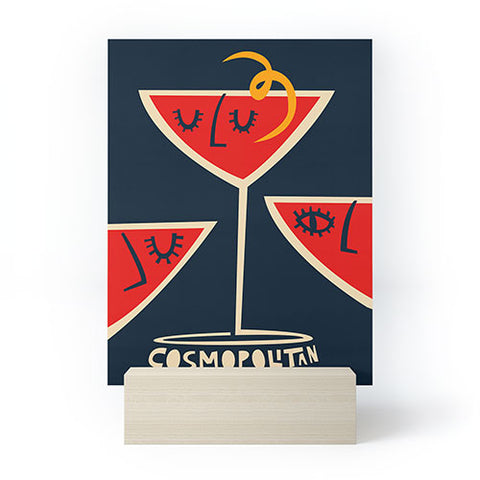 Fox And Velvet Cosmopolitan Cocktail Mini Art Print