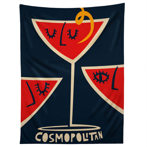 Fox And Velvet Cosmopolitan Cocktail Tapestry