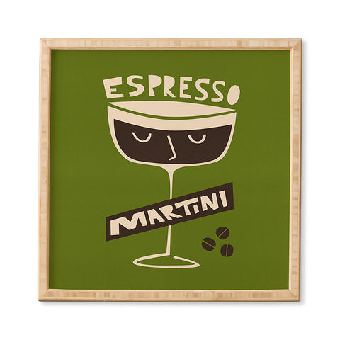 Fox And Velvet Espresso Martini Framed Wall Art