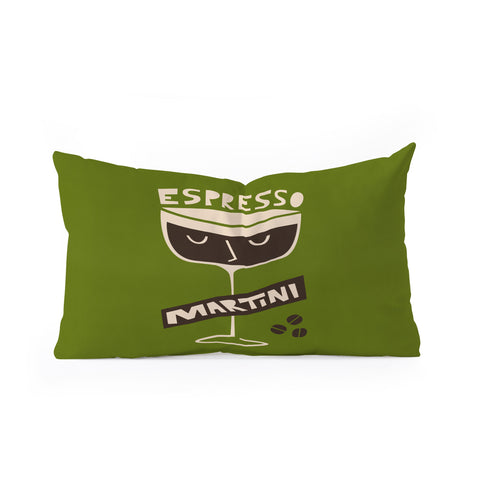 Fox And Velvet Espresso Martini Oblong Throw Pillow