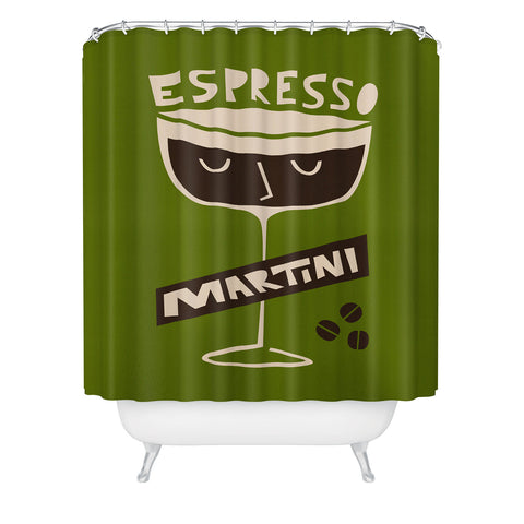 Fox And Velvet Espresso Martini Shower Curtain