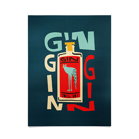 Fox And Velvet Gin Gin Gin Poster