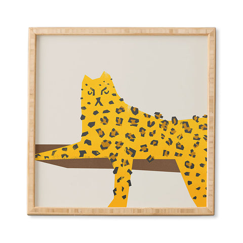 Fox And Velvet Leopard Lazy Framed Wall Art