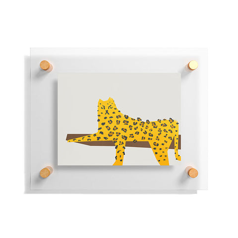 Fox And Velvet Leopard Lazy Floating Acrylic Print