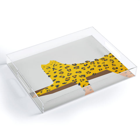 Fox And Velvet Leopard Lazy Acrylic Tray