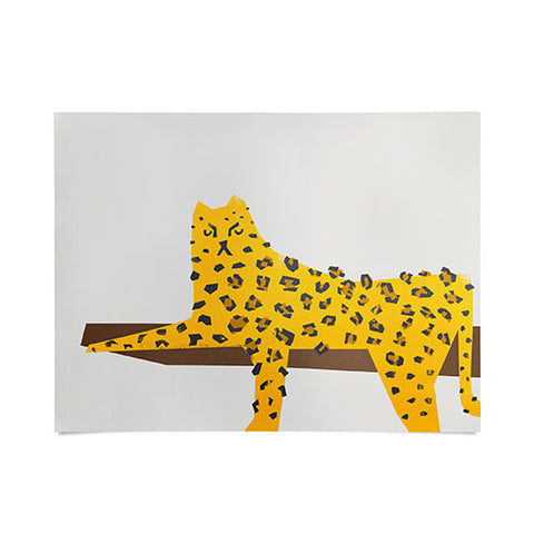 Fox And Velvet Leopard Lazy Poster