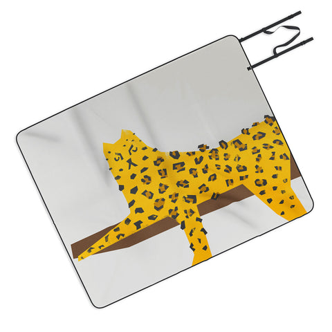 Fox And Velvet Leopard Lazy Picnic Blanket
