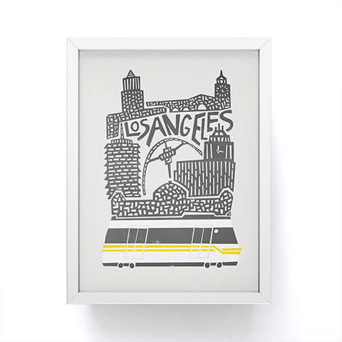 Fox And Velvet Los Angeles Cityscape Framed Mini Art Print