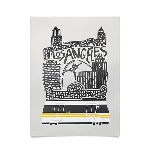 Fox And Velvet Los Angeles Cityscape Poster