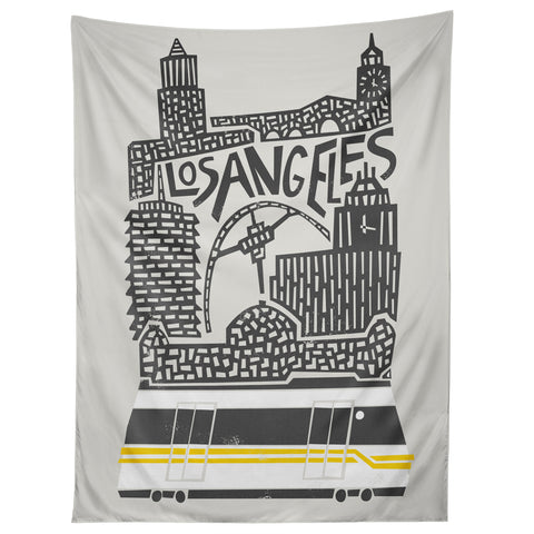 Fox And Velvet Los Angeles Cityscape Tapestry