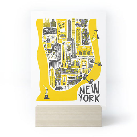 Fox And Velvet Manhattan New York Map Mini Art Print
