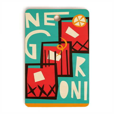 Fox And Velvet Negroni Cocktail Cutting Board Rectangle