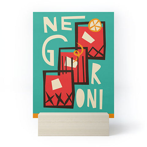 Fox And Velvet Negroni Cocktail Mini Art Print