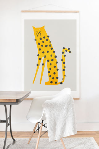 Fox And Velvet Speedy Cheetah Art Print And Hanger