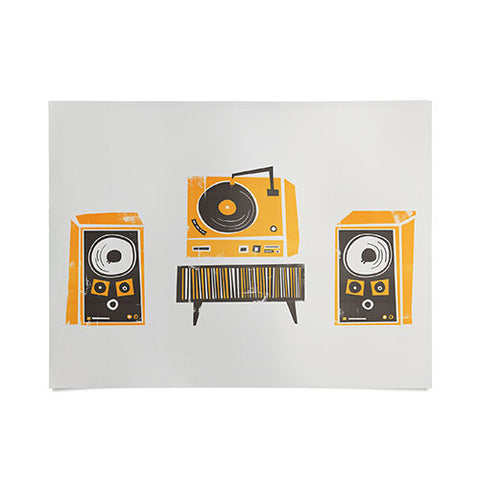 Fox And Velvet Vinyl Deck And Speakers Poster