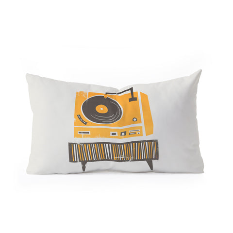 Fox And Velvet Vinyl Deck Oblong Throw Pillow