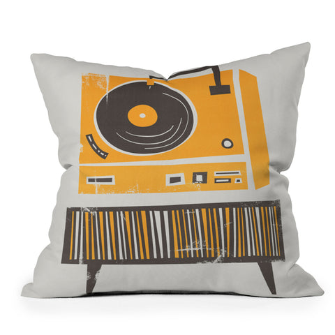 Fox And Velvet Vinyl Deck Throw Pillow