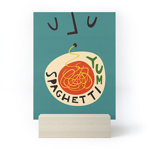 Fox And Velvet Yum Spaghetti Mini Art Print