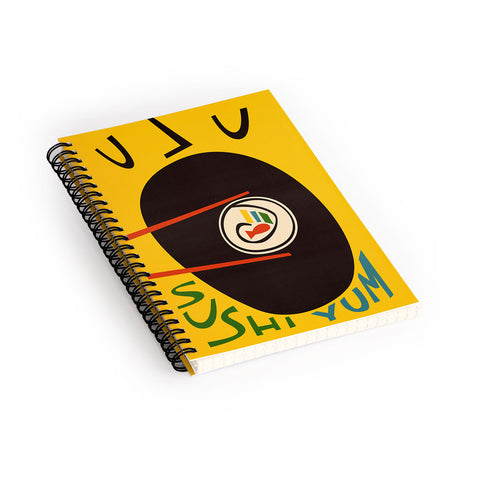 Fox And Velvet Yum Sushi Spiral Notebook