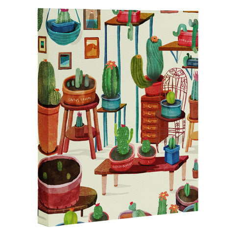 Francisco Fonseca big cactus room Art Canvas