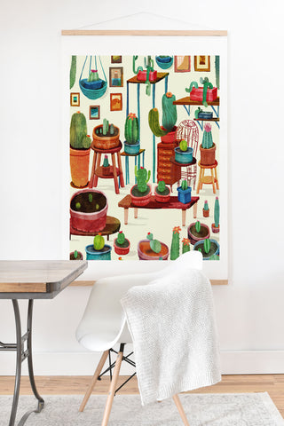 Francisco Fonseca big cactus room Art Print And Hanger