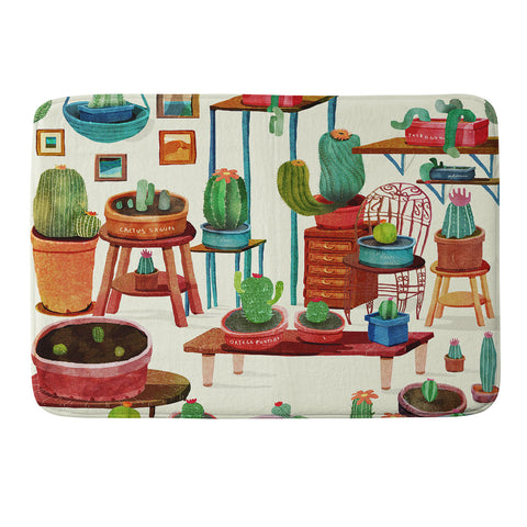 Francisco Fonseca big cactus room Memory Foam Bath Mat