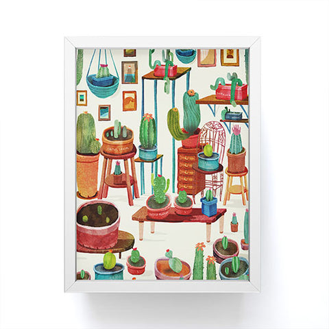 Francisco Fonseca big cactus room Framed Mini Art Print