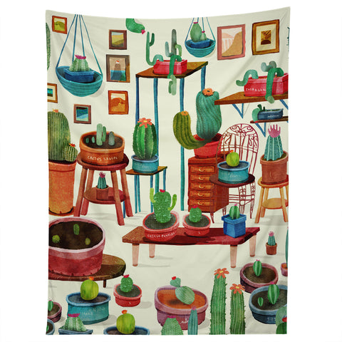Francisco Fonseca big cactus room Tapestry