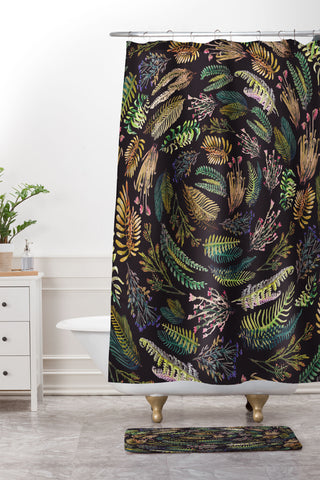 Francisco Fonseca circular nature 2 Shower Curtain And Mat