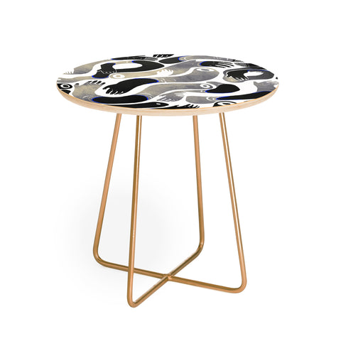 Francisco Fonseca hands and more hands Round Side Table
