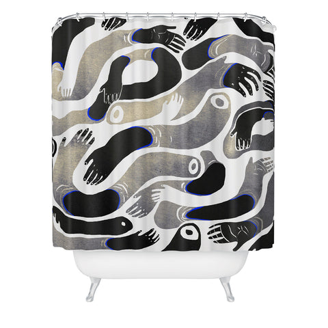 Francisco Fonseca hands and more hands Shower Curtain