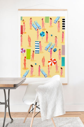 Francisco Fonseca naked summer girls Art Print And Hanger