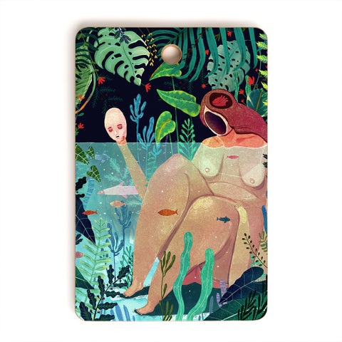 Francisco Fonseca naked underwater Cutting Board Rectangle