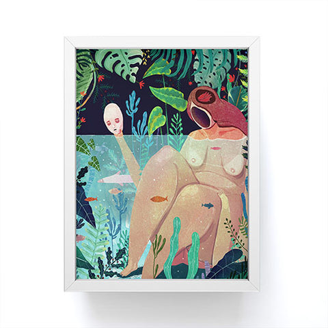 Francisco Fonseca naked underwater Framed Mini Art Print